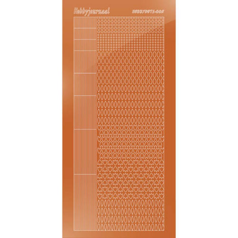 Hobbydots sticker - Mirror - Copper