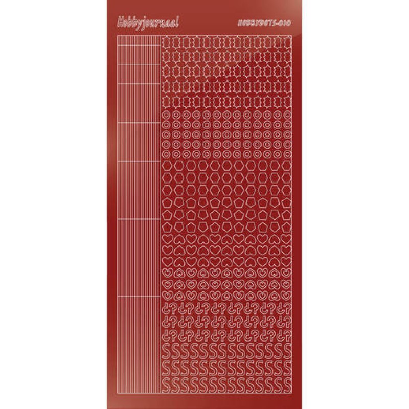 Hobbydots sticker - Mirror - Red