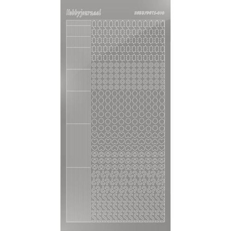 Hobbydots sticker - Mirror - Silver