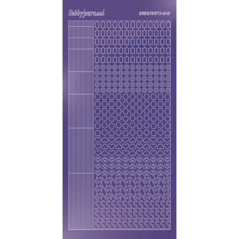 Hobbydots sticker - Mirror - Purple