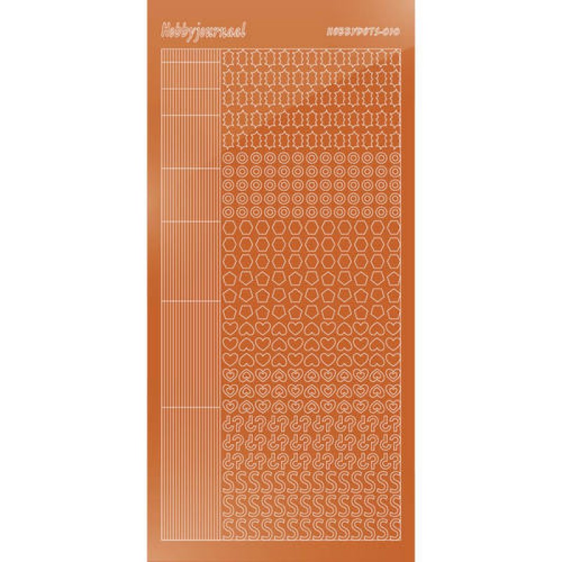 Hobbydots sticker - Mirror - Copper