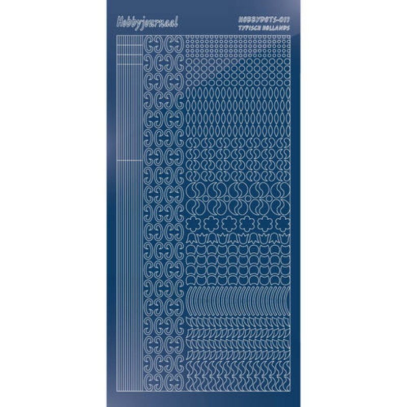 Hobbydots sticker - Mirror - Blue