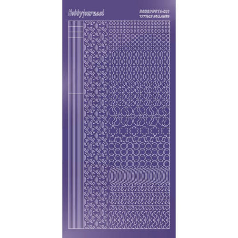 Hobbydots sticker - Mirror - Purple