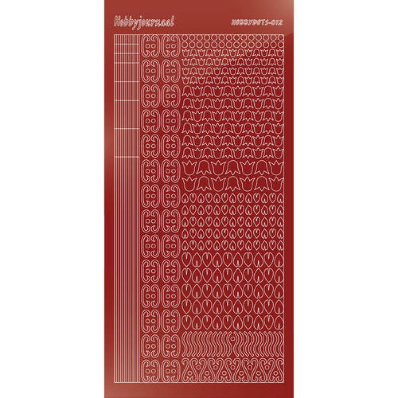 Hobbydots sticker - Mirror - Red