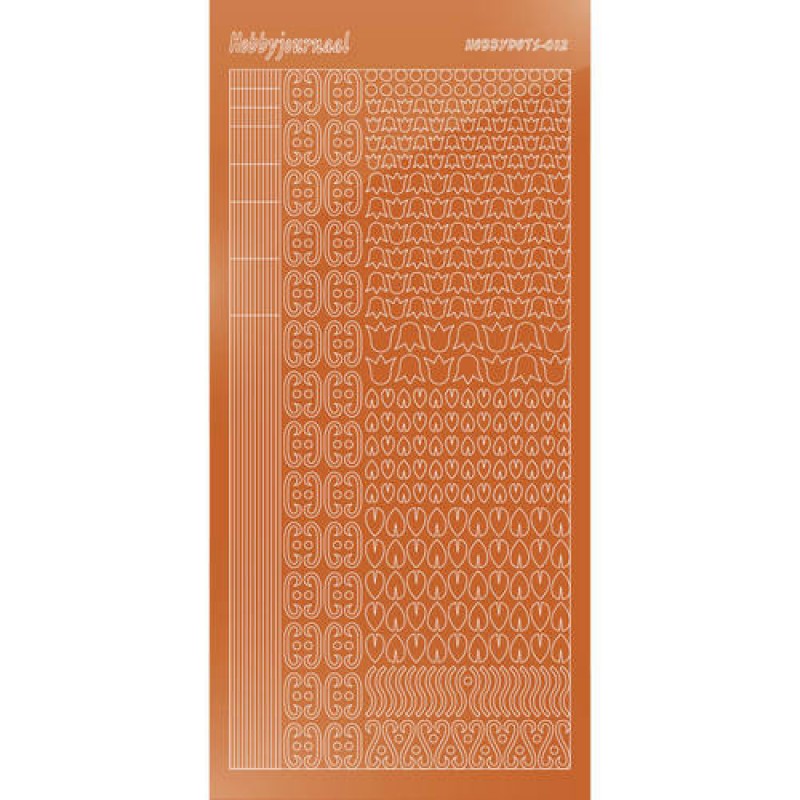 Hobbydots sticker - Mirror - Copper