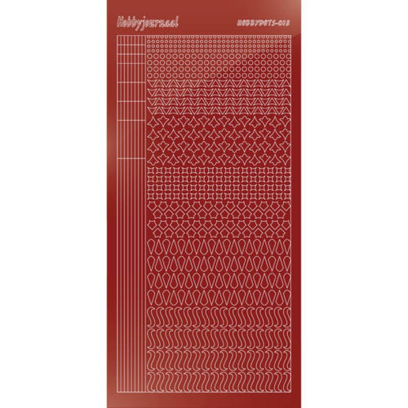 Hobbydots sticker - Mirror - Red