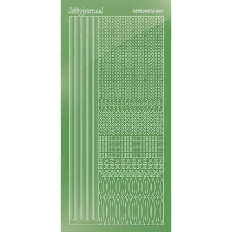 Hobbydots sticker - Mirror - Lime