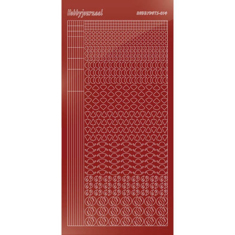 Hobbydots sticker - Mirror Red