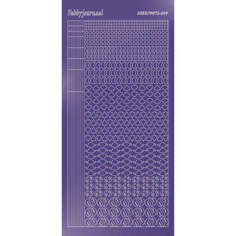 Hobbydots sticker - Mirror Purple