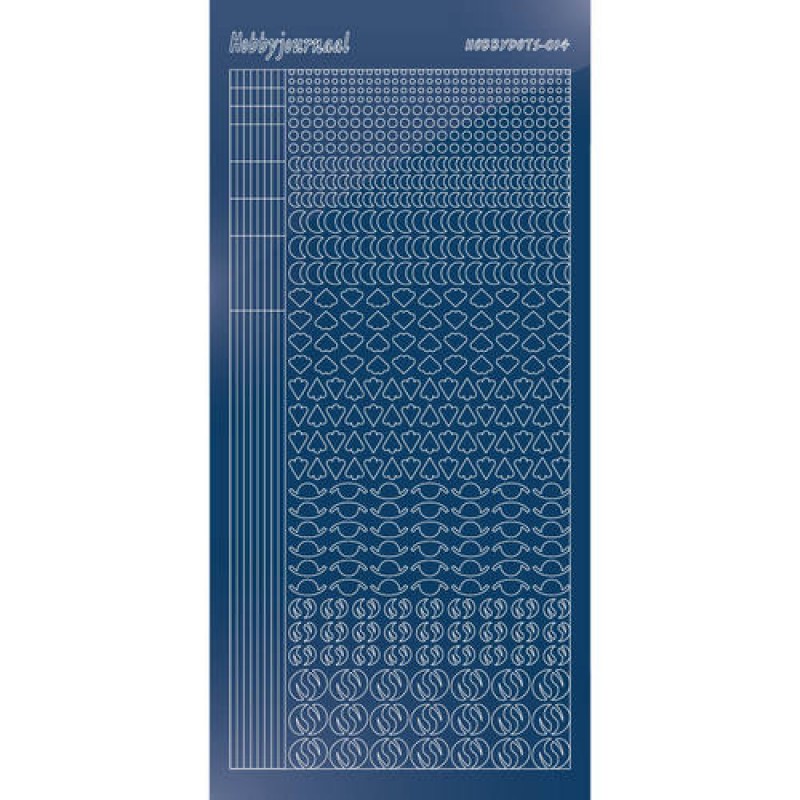 Hobbydots sticker - Mirror - Blue