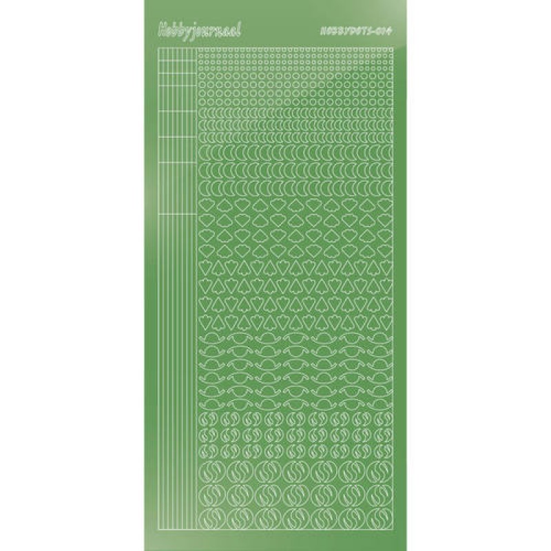 Hobbydots sticker - Mirror Lime