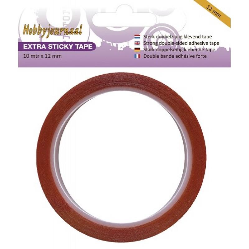 Hobbyjournaal - Extra Sticky Tape - 12 mm