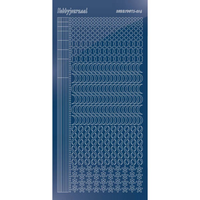 Hobbydots sticker - Mirror - Blue