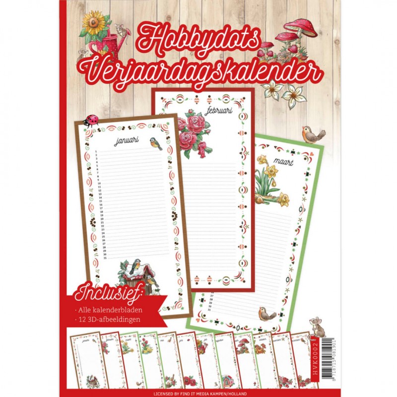 Hobbydots Birthday calendar 2