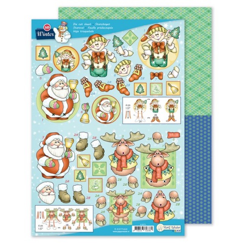 MRJ 3D Die cut sheet Winter + 1 potpourri sheet