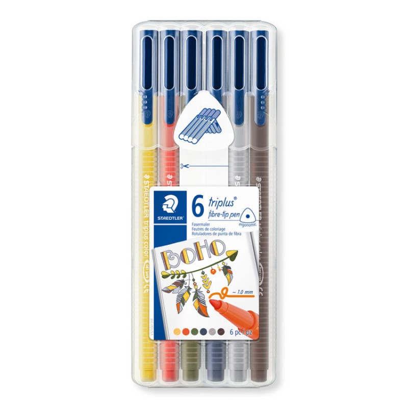 triplus color kleurstift - Box 6 st boho colours