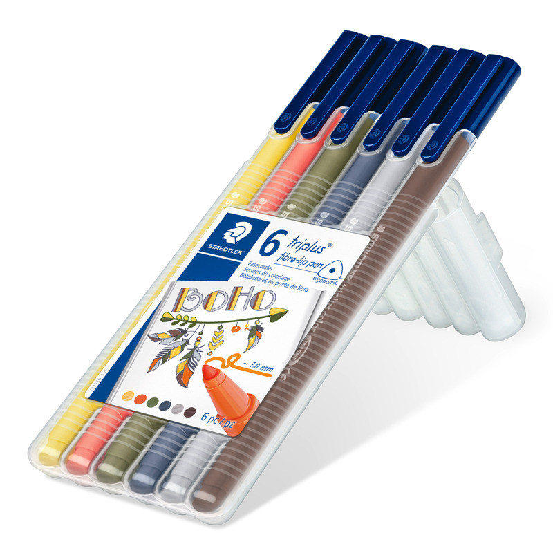 triplus color kleurstift - Box 6 st boho colours
