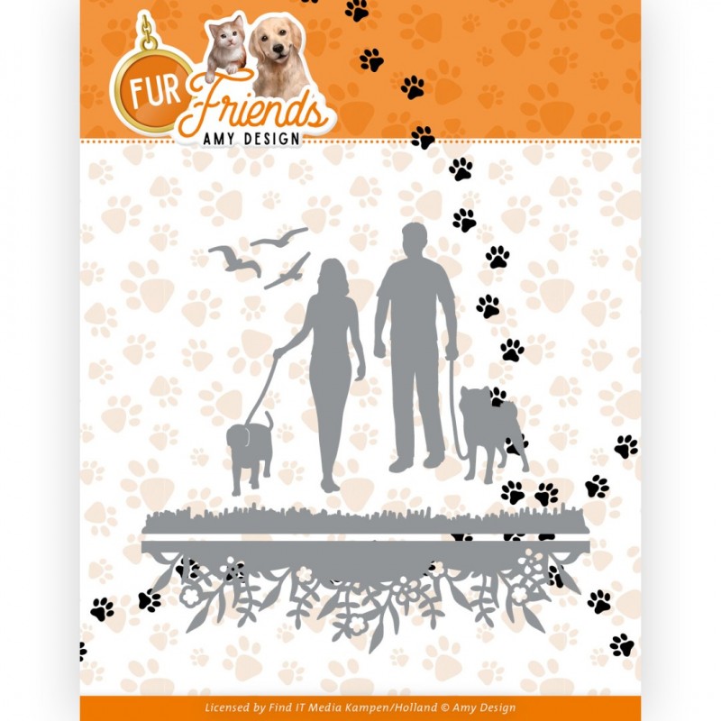 Dies - Amy Design – Fur Friends - Walking the Dog