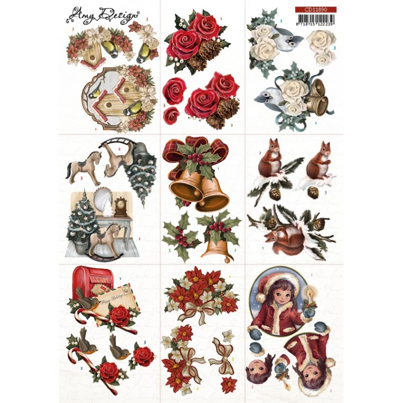 3D Cutting Sheets - Amy Design - Christmas Mini 7