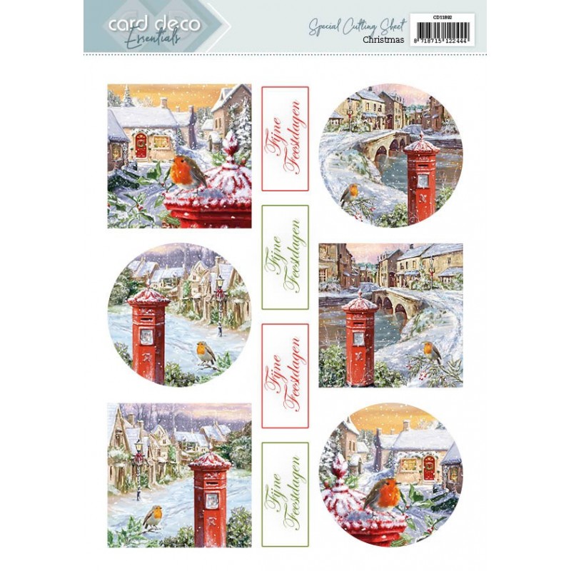 Scenery Cutting Sheets - Card Deco Essentials - Christmas - Dutch