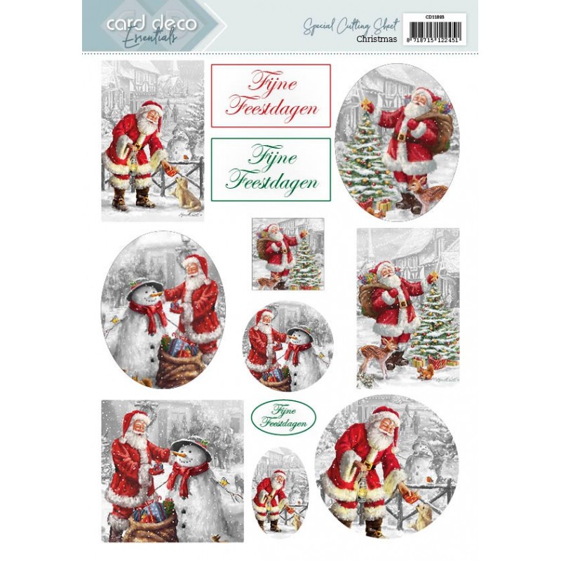 Scenery Cutting Sheets - Card Deco Essentials - Christmas - Dutch