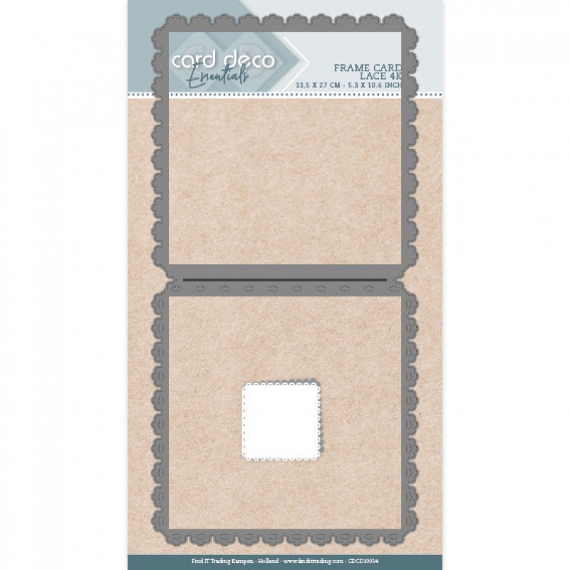 Card Deco Essentials Frame Dies - Lace - 4K