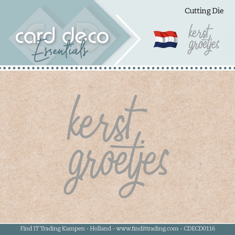 Card Deco Essentials - Dies - Kerstgroetjes