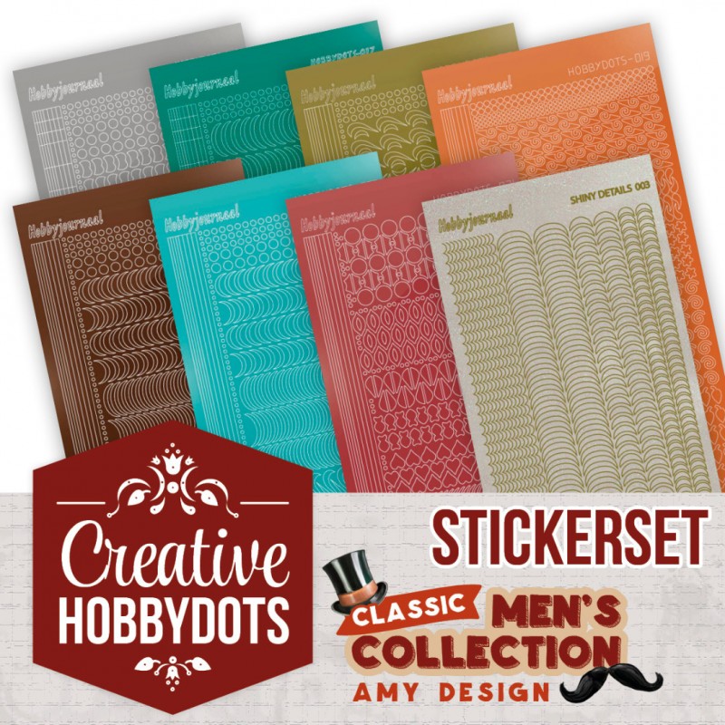 Creative Hobbydots Stickerset 24 - Amy Design - Classic Men's Collection