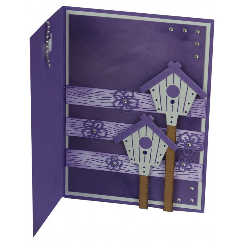 Dies - Precious Marieke - Purple Passion - Fence with Pansies