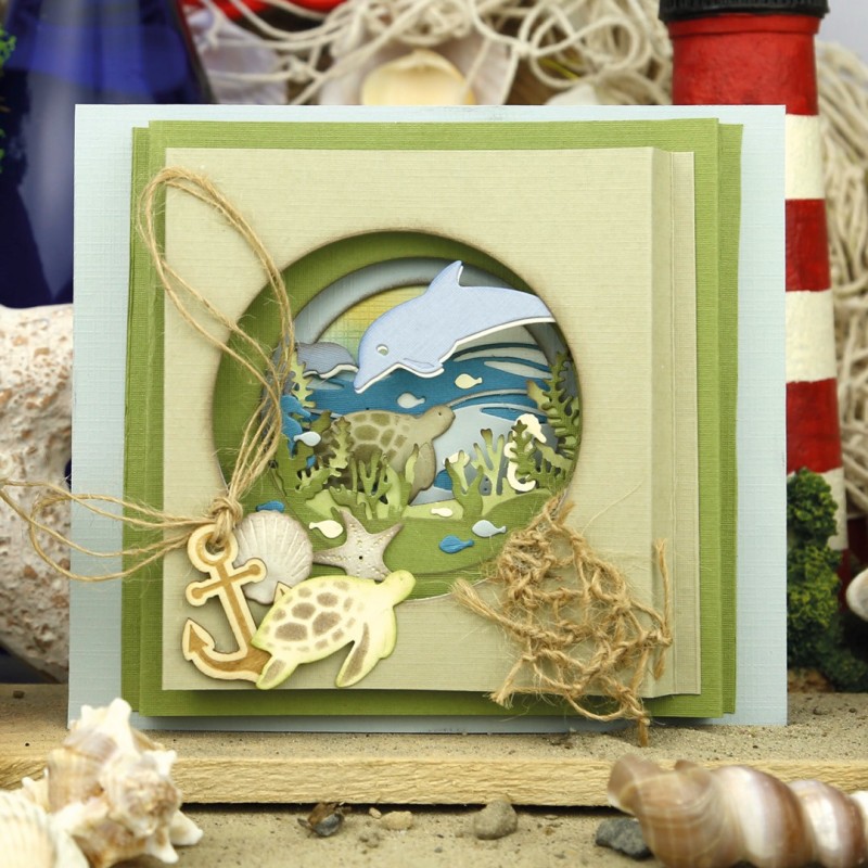 Card Deco Essentials - Build a Scene Dies - Underwater
