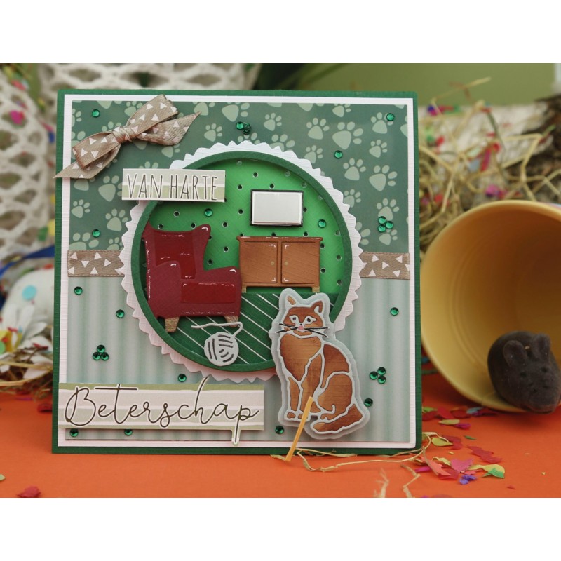 Card Deco Essentials - Build a Scene Dies - Cat
