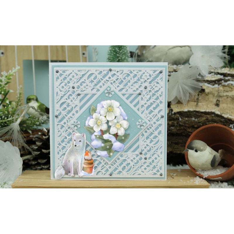 3D Push Out - Jeanine's Art - Winter Garden - Helleborus