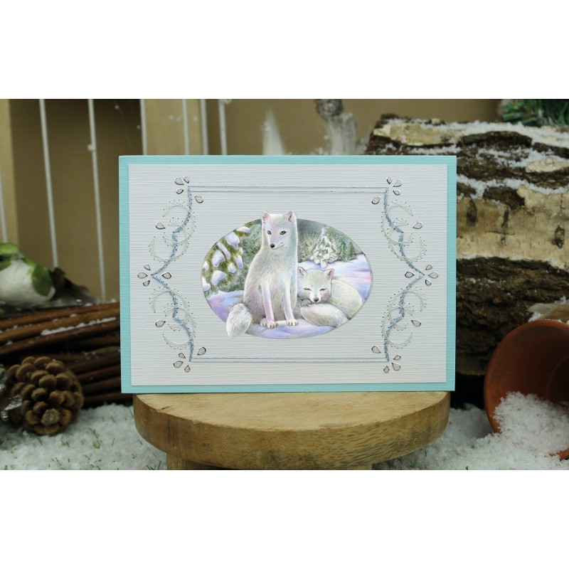 3D Push Out - Jeanine's Art - Winter Garden - Helleborus