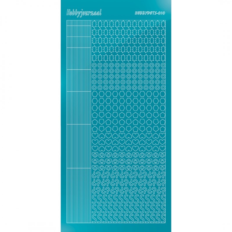 Hobbydots sticker 10 - Mirror Azure Blue