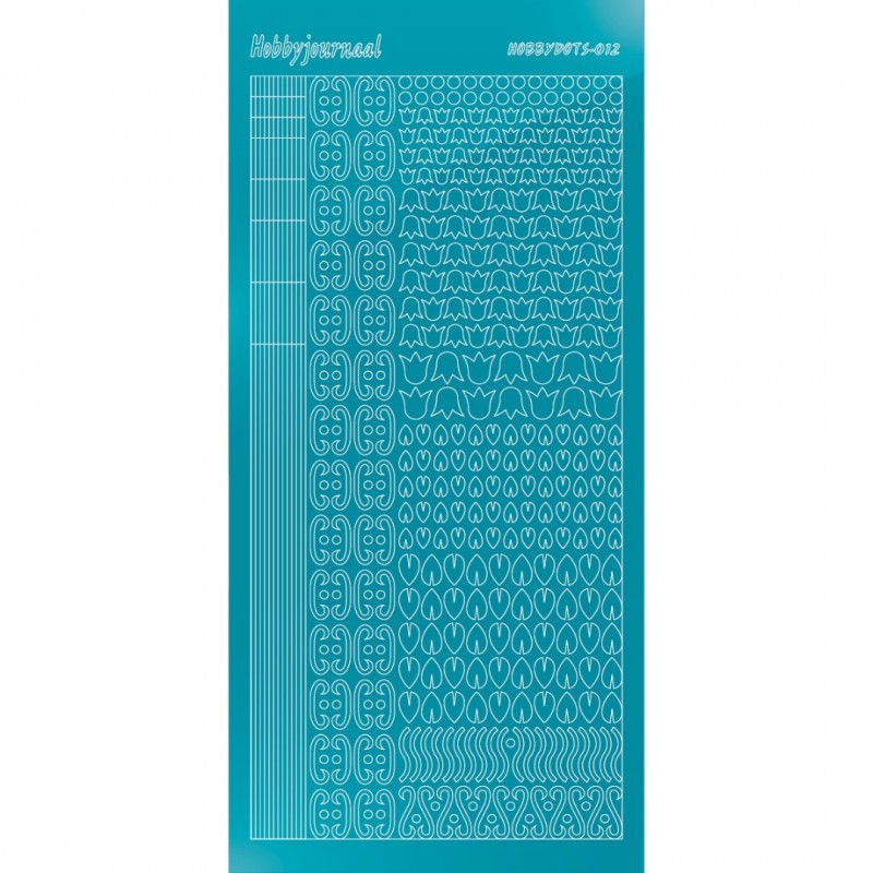 Hobbydots sticker 12 - Mirror Azure Blue