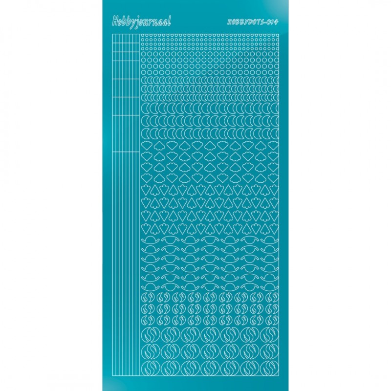 Hobbydots sticker 14 - Mirror Azure Blue