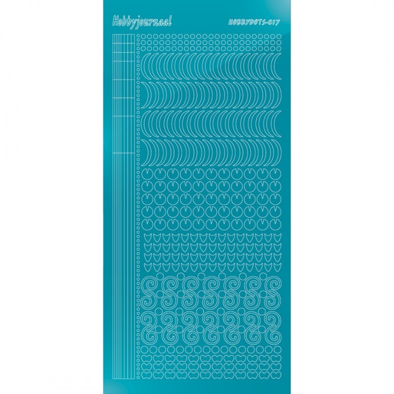 Hobbydots sticker 17 - Mirror Azure Blue