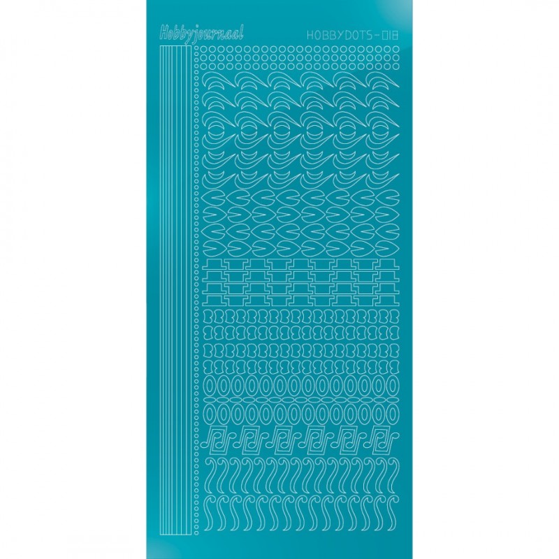 Hobbydots sticker 18 - Mirror Azure Blue