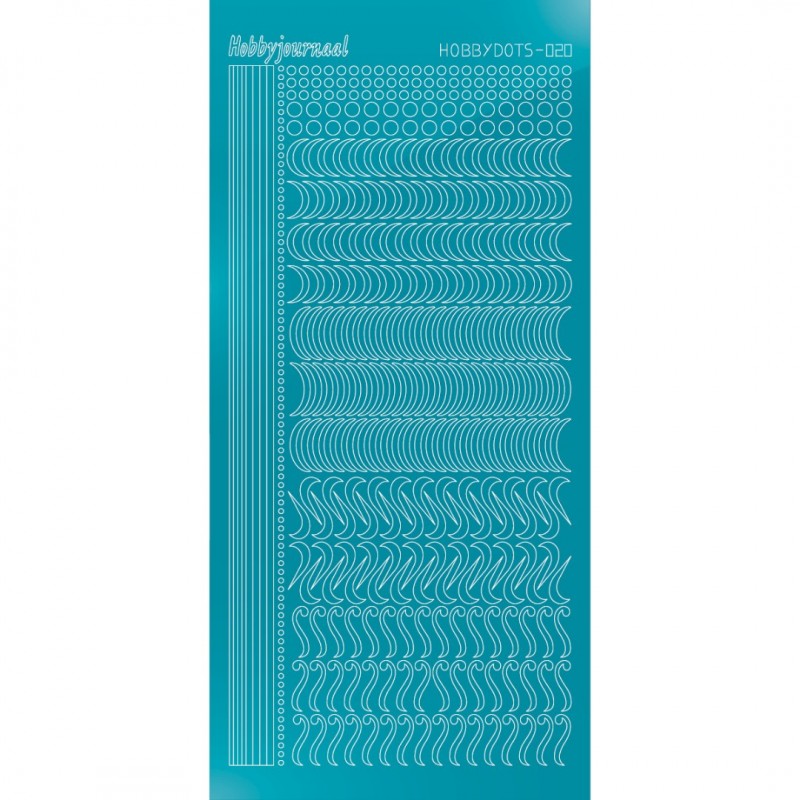 Hobbydots sticker 20 - Mirror Azure Blue