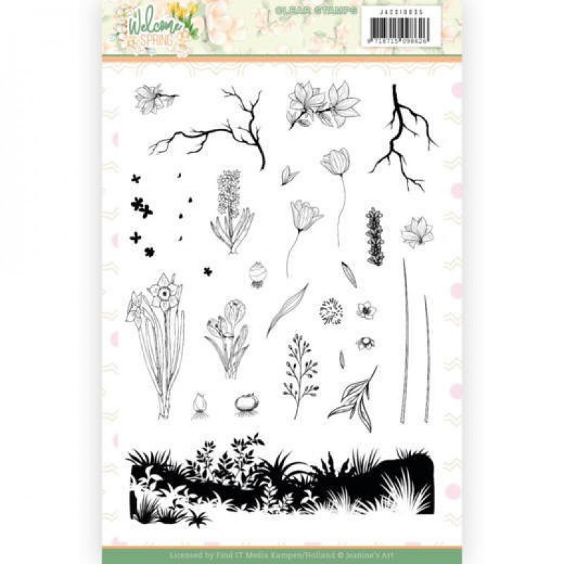 Clear Stamps - Jeanine's Art Welcome Spring