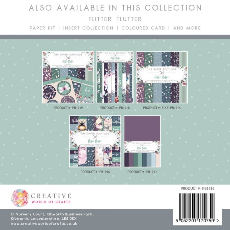 The Paper Boutique Flitter Flutter Paper Kit