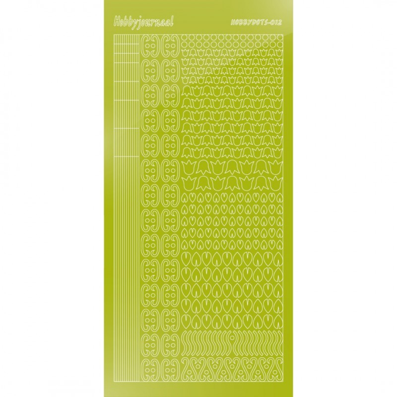 Hobbydots sticker 12 - Mirror Leaf Green