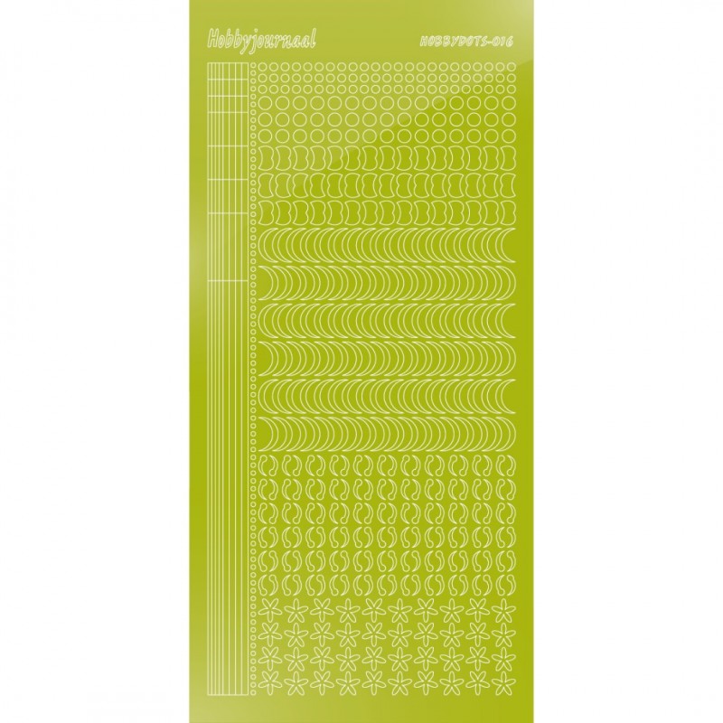 Hobbydots sticker 16 - Mirror Leaf Green