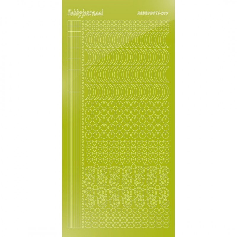 Hobbydots sticker 17 - Mirror Leaf Green