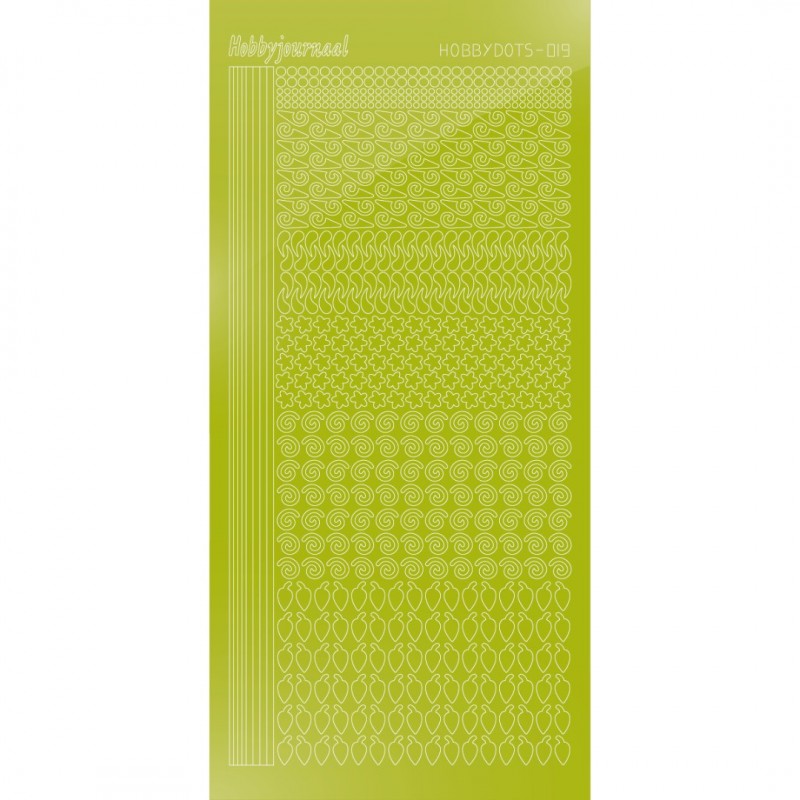 Hobbydots sticker 19 - Mirror Leaf Green