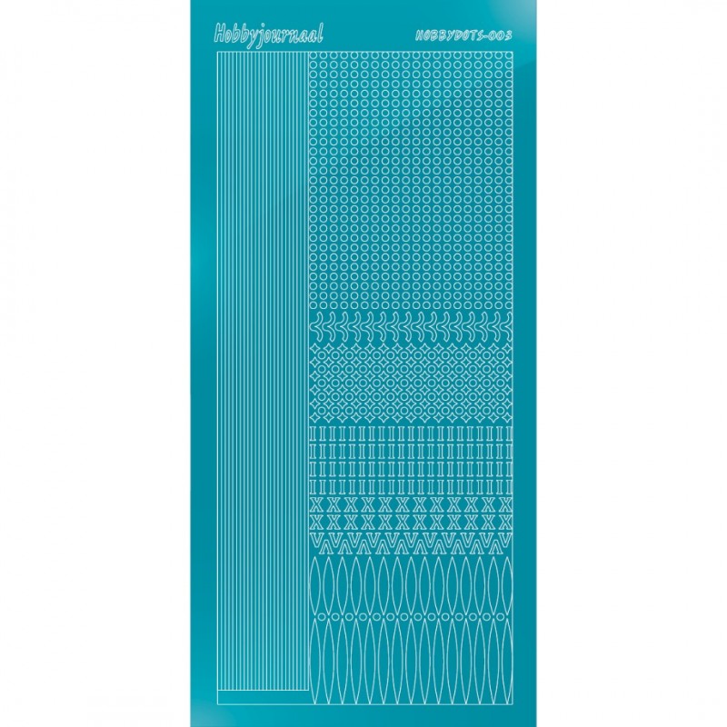 Hobbydots sticker 03 - Mirror Azure Blue