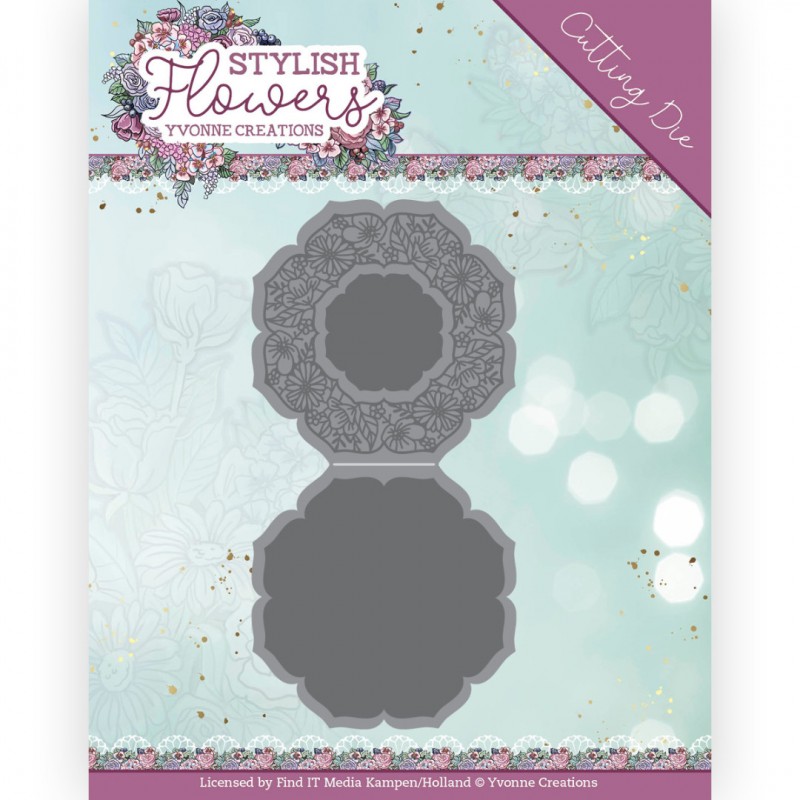 Dies - Yvonne Creations - Stylish Flowers - Octagon Flower Card