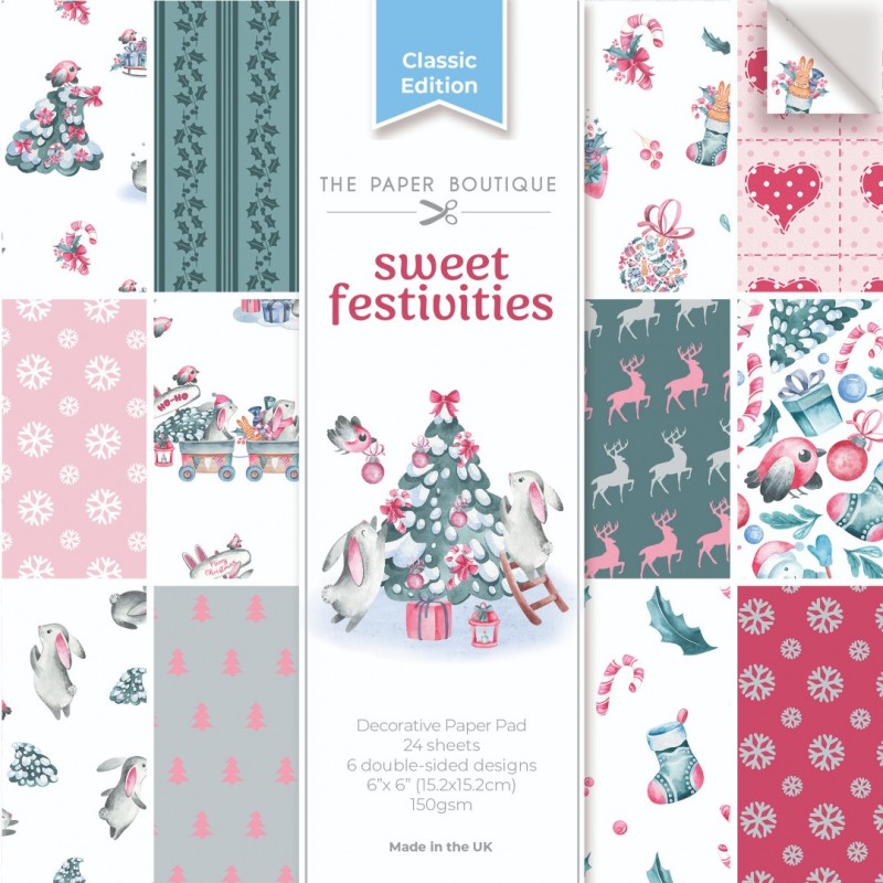 The Paper Boutique Sweetest Festivities 6x6 Decorative Paper Pad