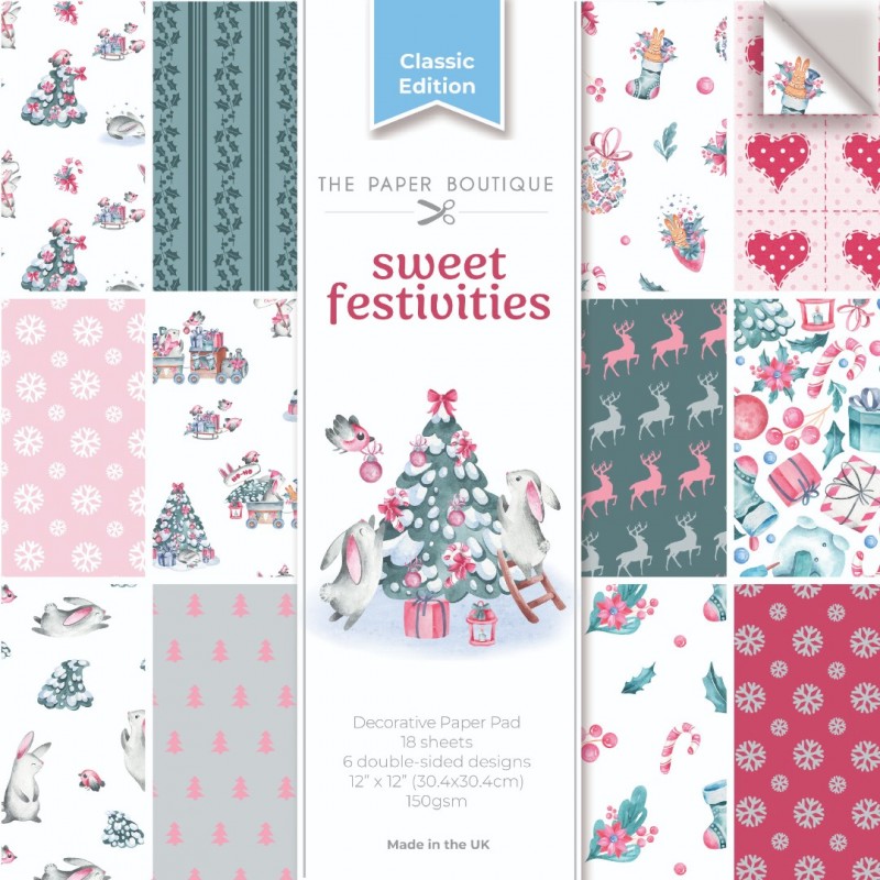 The Paper Boutique Sweetest Festivities 12x12 Decorative Paper Pad