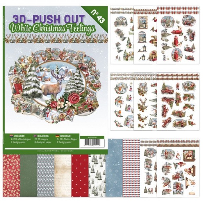 3D Push Out book 43 - White Christmas Feelings